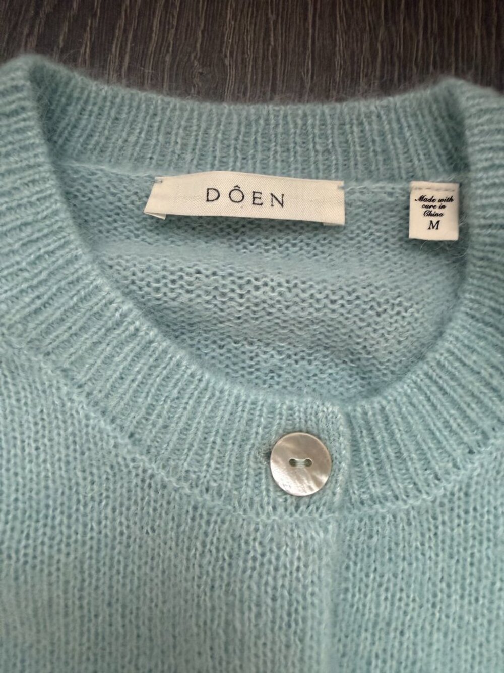 Doen NWOT Petra Cardigan Glass Slipper M - Picture 11 of 11